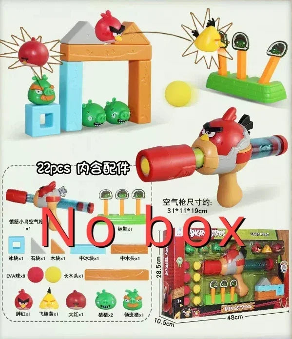 Angry Bird Action Figure Battle Red Black Chuck Bomb Matilda Terence Birds Fighting Blocks Slingshot Construction Kids Game Toy