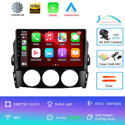 Android 16 Auto Car Radio Video Multimedia Player For Mazda Mx5 2005 - 2012 Navigation GPS Autoradio Head Unit Monitor Carplay