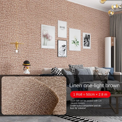 10m Self Adhesive 3D Wall Panel Wallpaper Foam Soundproof Waterproof 3D Wall Sticker New Design Bedroom Wallpaper Thickening