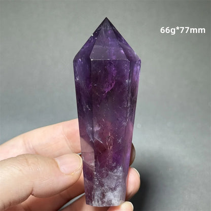 Amethyst Scepter Natural Mineral Quartz Gem Aura Spiritual Meditation Treatment Energy Home Garden Feng Shui Decoration