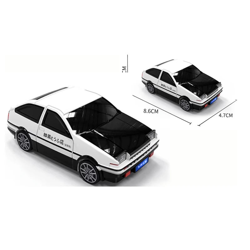 For Toyota AE86 Car Model Key Case for CHR Camry Corolla RAV4 Highlander 2 3 Button Remote Key Chain Cover Fob Holder Keychain