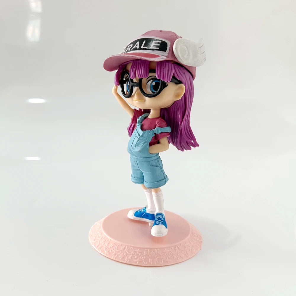 1 Pc Anime Arale Action Figures Wear Glasses Dr Slump Girl Standing PVC Model Collection Gift Toy
