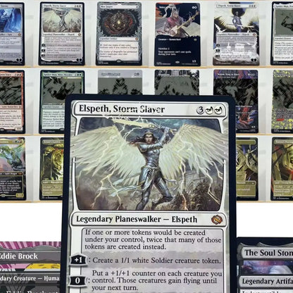 SPM SPE SLD TDM HOLO16-001 Tcg Proxy Cards Ugin, Eye of The Storms Mox Jasper Elspeth, Storm Slayer Mox Jasper Home Play