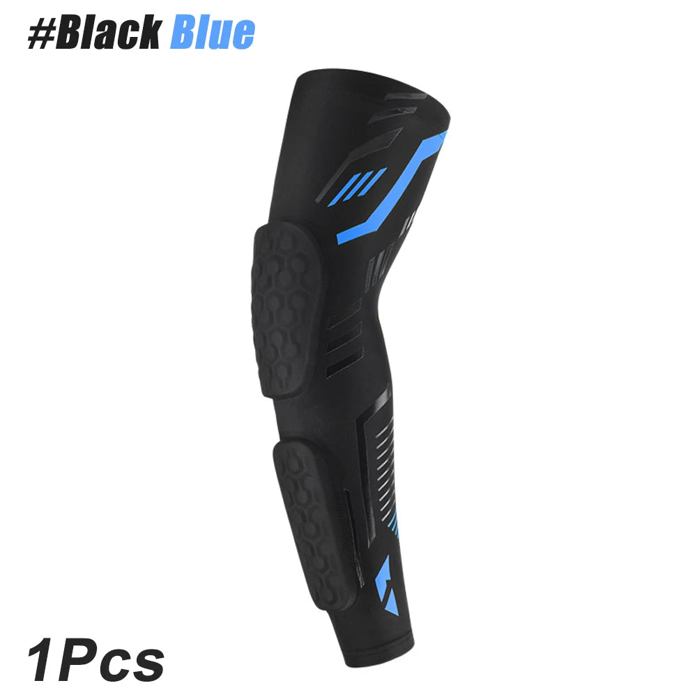 1 Pcs Professional Padded Arm Sleeves, Youth and Adult Elbow Forearm Crashproof Pads for Football Basketball Volleyball Soccer