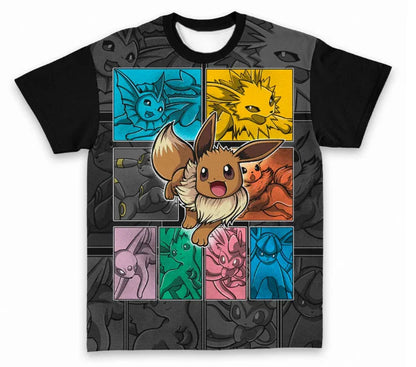 Pokemon Print T-Shirt Men Women Oversized Short Sleeve Streetwear Harajuku Casual Top Tees