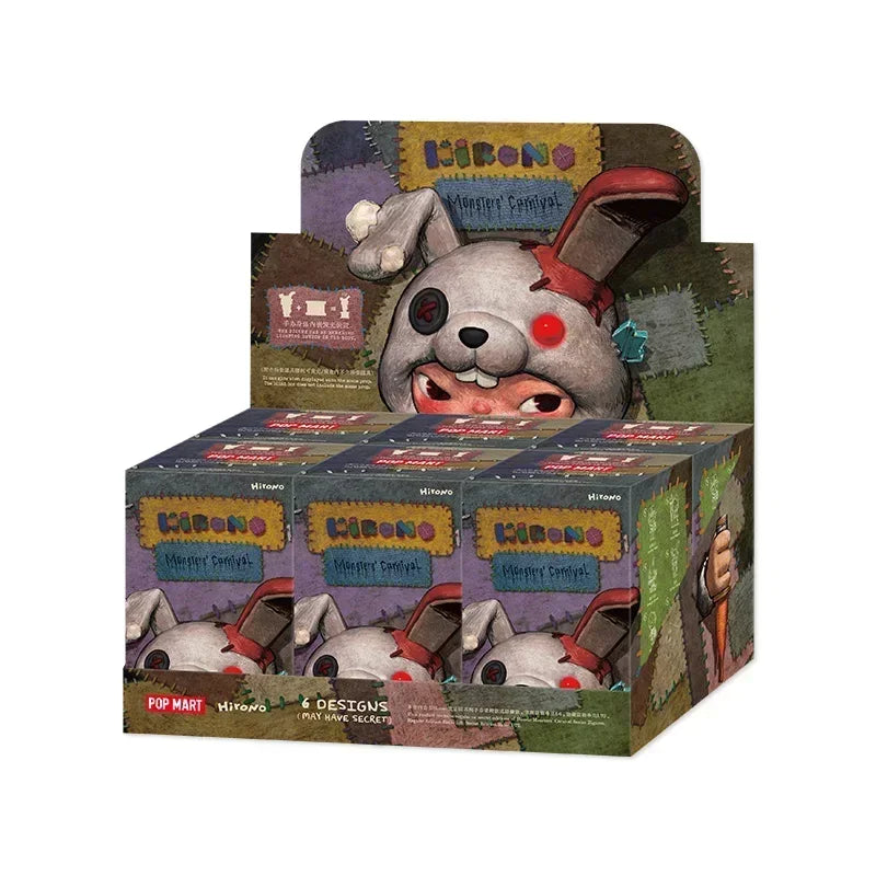 POP MART Hirono Monster Is Carnival Series - Mystery Box Toys Doll Cute Anime Figure Blind Box Guess Bag Desktop Ornaments Gift
