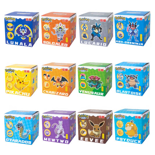 Pokemon Anime Figure Charizard Pikachu Mew Gyarados Lucario Monster Figure Pokeball Action Deformation Toys Model Christmas Gift