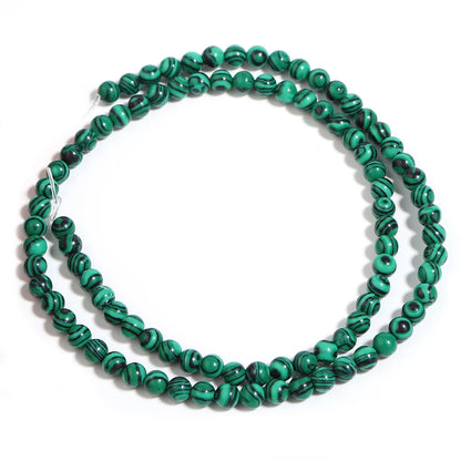1 Strand Malachite Stone Beads 4/6/8/10/12mm Round Spacers Natural Stone Beads For Jewelry Making DIY Necklace Bracelet Supplies