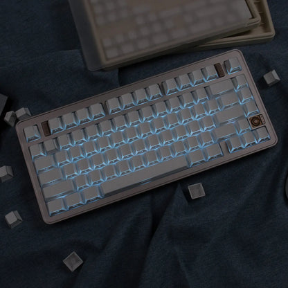 137 Keys Shadow Keycap Side Print Edge Backlit Keycaps Cherry Profile PBT Shine Through White Keycaps For MX Mechanical Keyboard