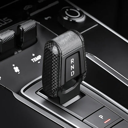 Car Carbon Fiber Gear Carmine Red Shift Lever Knob Trim Cover for Porsche 911 992 2020-2025 Replacement Modified Accessories