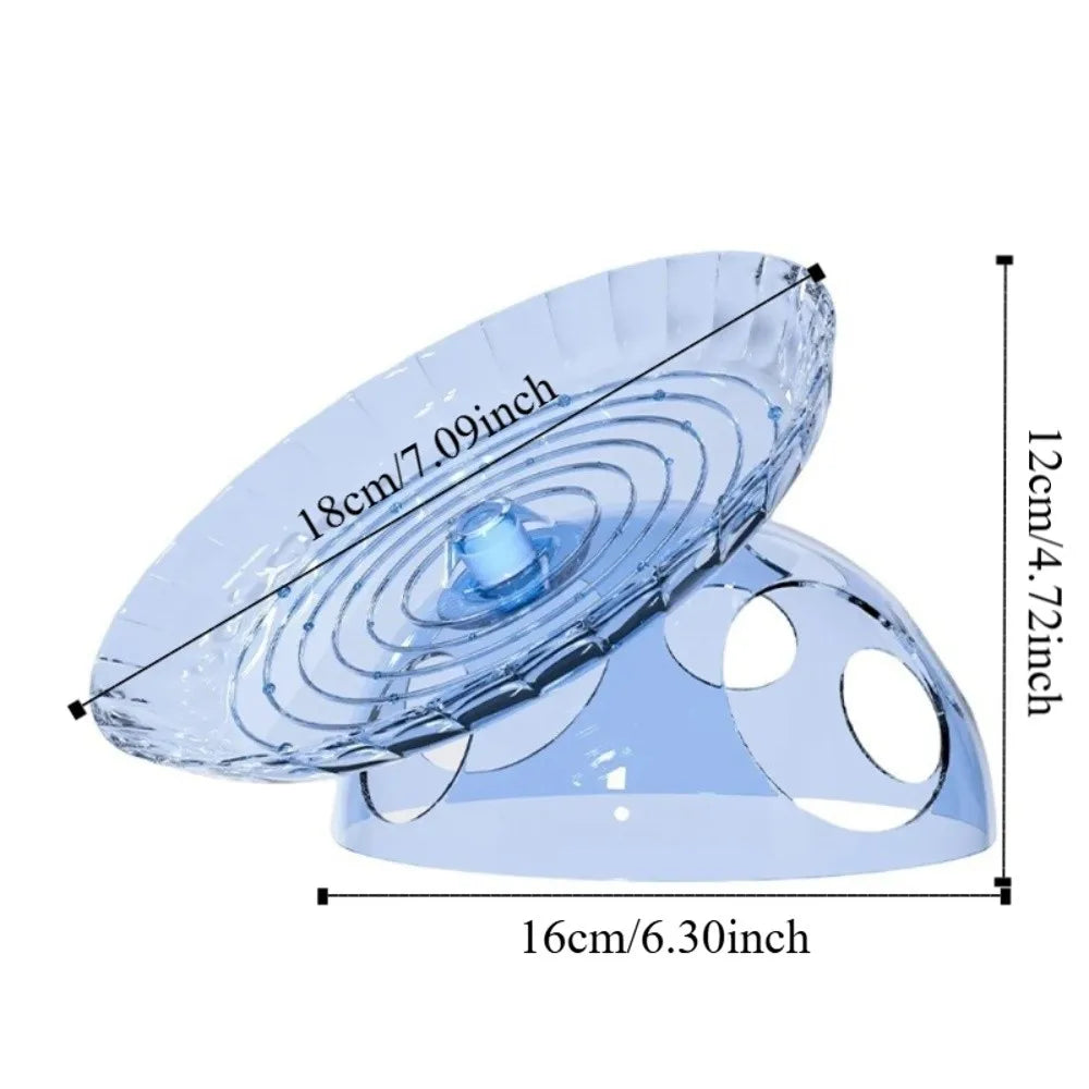 Non Slip Hamster Running Wheel Plastic Silent Hamster Exercise Wheel Wear-resistant Transparent Spinner Running Disc