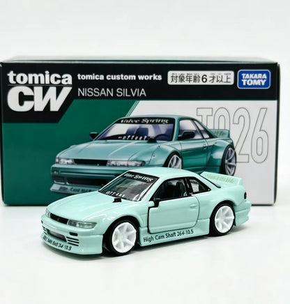 In Stock Tomy Tomica Works Nissan Silvia Diecast Racing Car Model Alloy Collectible Creative Hobby Display Ornament Model Toy