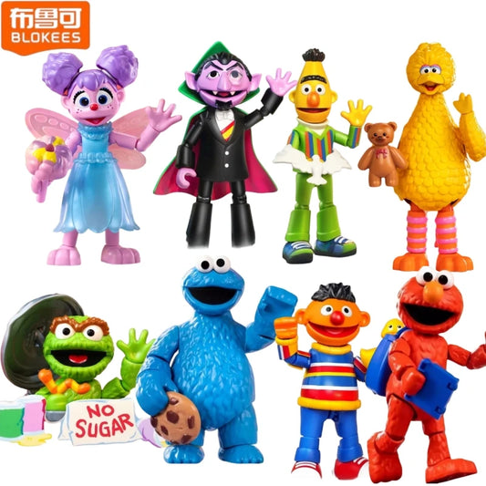 BLOKEES Sesame Street Block Doll Magic Edition Can Pose and Be Used As A Desktop Decoration To Give Friends Birthday Gifts