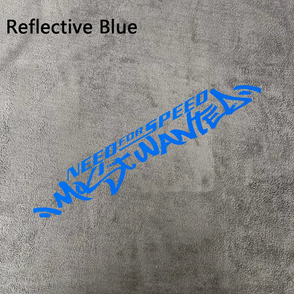 1pc Need For Speed Most Wanted Text Vinyl Sticker Waterproof Tuning Decal for Car Door Hood Window Side Body Decor