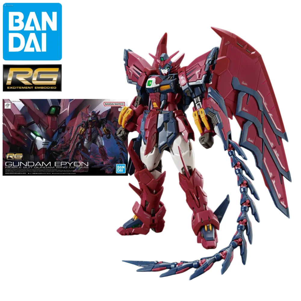 Bandai RG Gundam Epyon Special Coating 1/144 Scale Assembled Anime Action Figure Model Kit Gift for Collector & Fans Ornaments