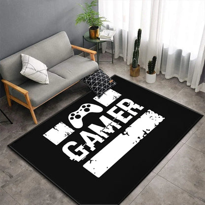 Cartoon Game Console Carpet for Living Room Video Game Children Player Area Rug Soft Anti-slip Bedroom Entrance Floor Mat