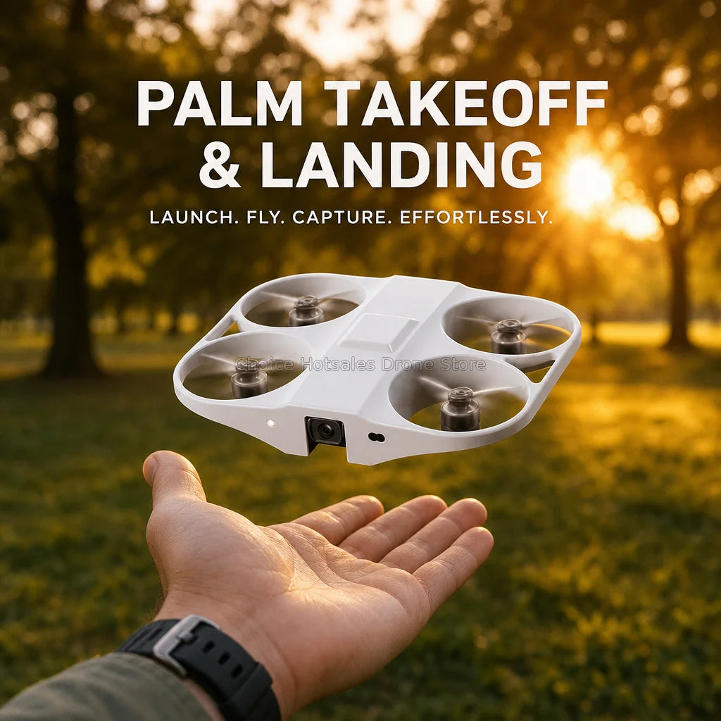 New Airmax Mini Drone Night Vision 4K HD Camera 2.8"Remote Control Thinest Follow RTH  7.4V Power Aircraft