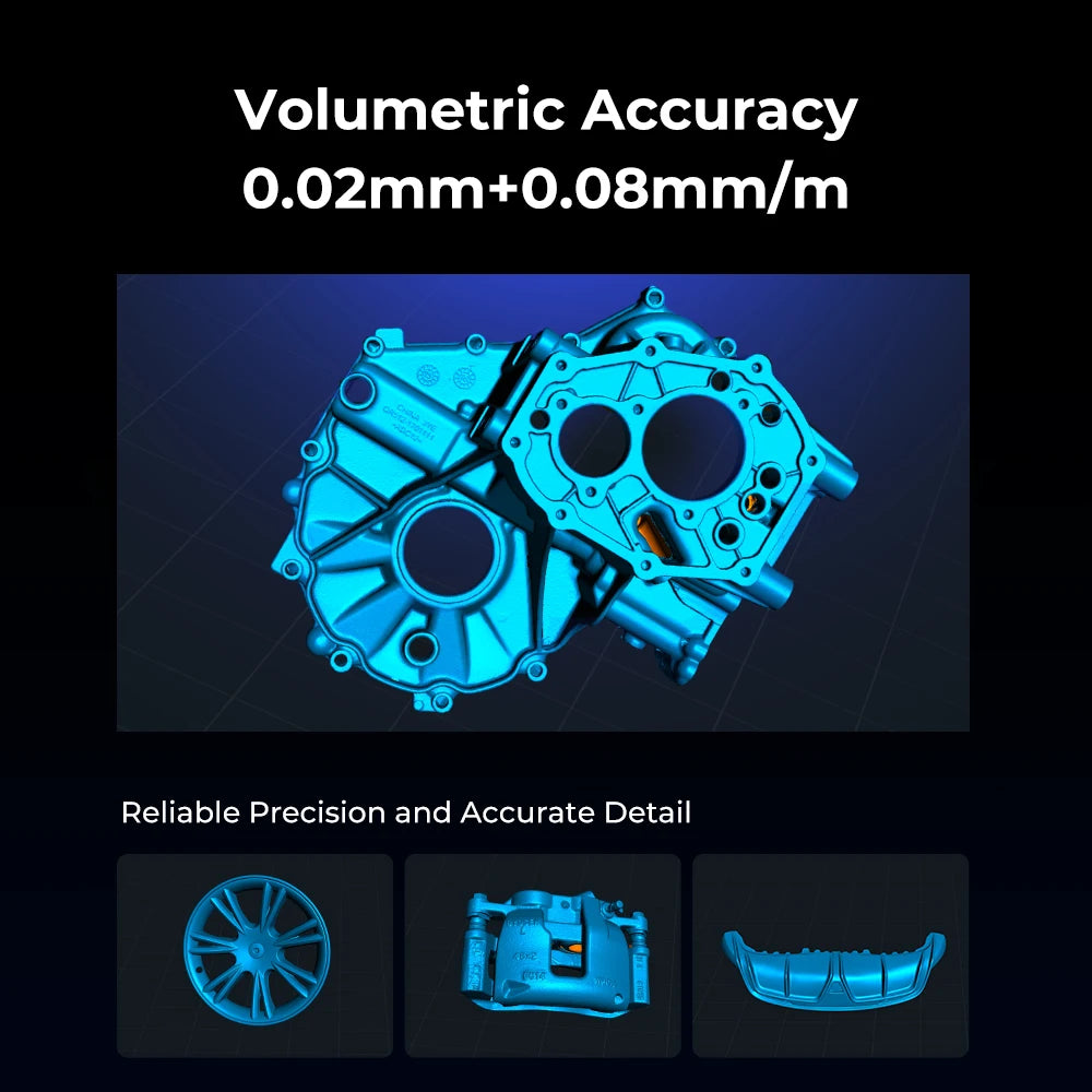 Creality 3D Scanner CR-Scan Raptor Pro Handheld Scan 60fps High Speed 24 Bit Full-Color Scanning Blue & NIR Light Laser Scanner