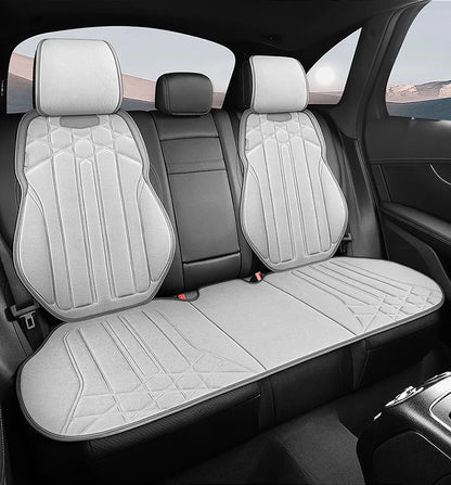 Car Suede Seat Protection Universal Car Seat Cover All Season Breathable Perforated Suede SUV Sedan Seat Cover Latex Cushion