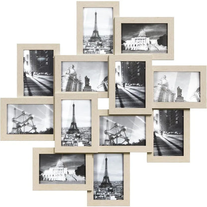 12pcs/set 4x6 Inch Collage Picture Frame Wall Decor Set Home Living Room Wall Hanging Photo Frames Multi-Photo Display