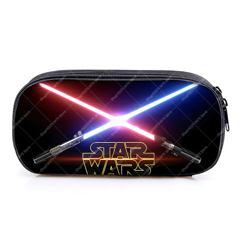 Student Creative Stationery Storage Pouch Accessories Anime Star Wars Cute Pen Case Fashion Printed Pencil Bag School Supplies