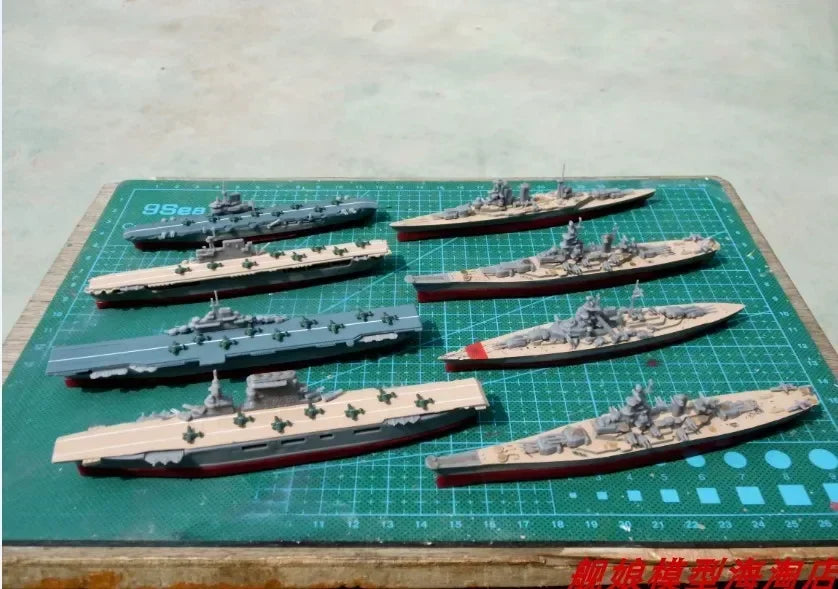 1/2000 Warship Assembly Model 4D Aircraft Carrier Cruiser HOOD MISSOURI Plastic Kit Toy for Children