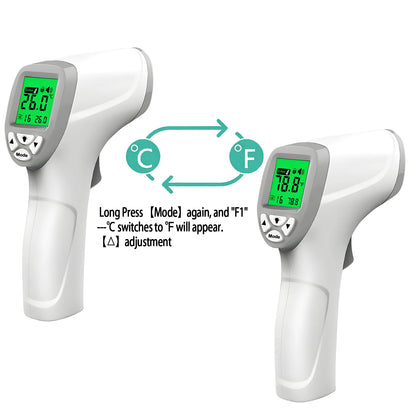 Digital Infrared Thermometer Outdoor Pyrometer Laser High Temperature Meter Food Kitchen Thermometers Adjust Heat Meter