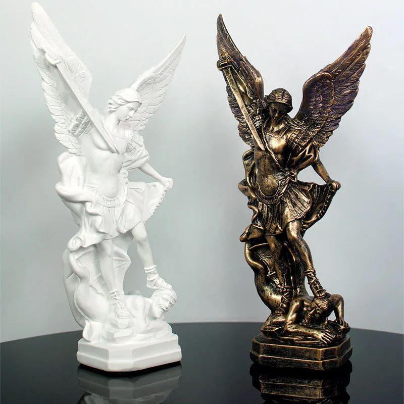 Archangel Michael St. Michael Sculpture Ornament Home Decoration Resin Crafts Statue Ornament