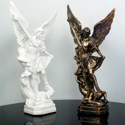 Archangel Michael St. Michael Sculpture Ornament Home Decoration Resin Crafts Statue Ornament