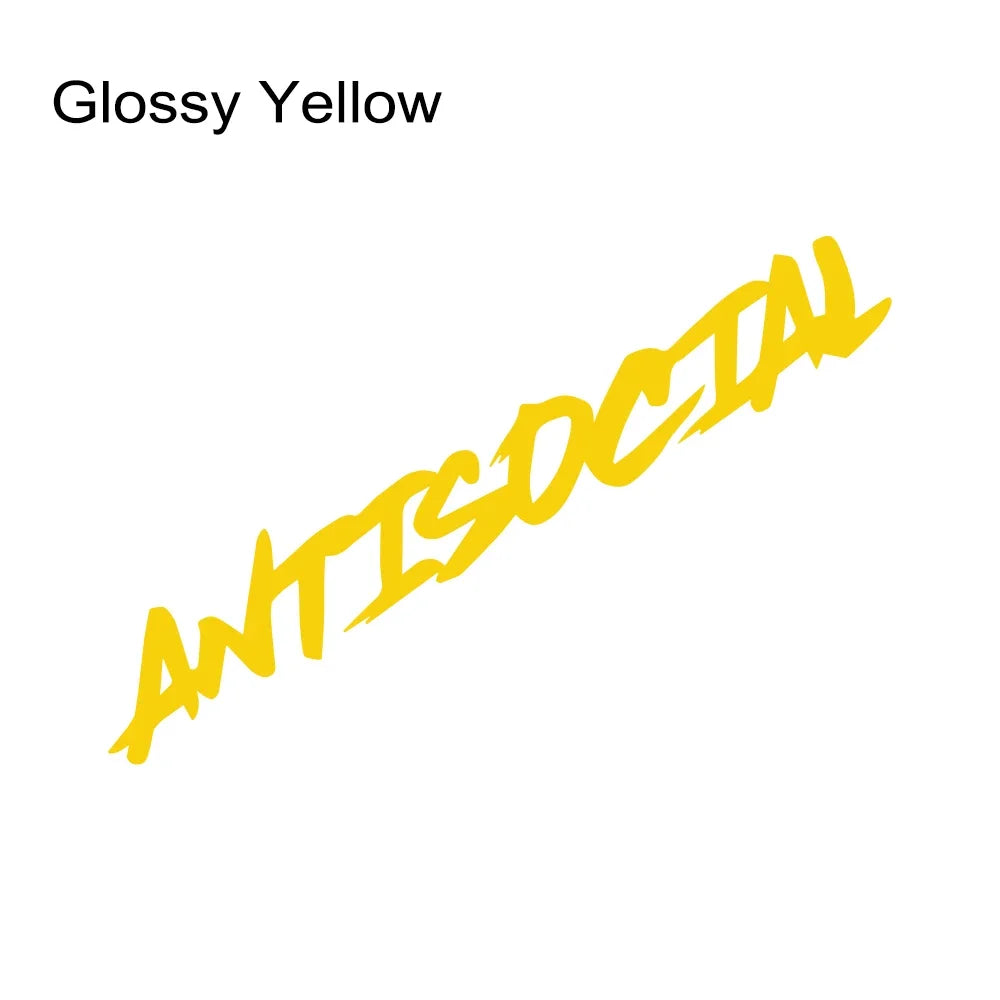 Various Sizes Car Windshield Sticker Antisocial Creative Styling Motorcycle Window Vinyl Decor Decal Auto Tuning Accessories