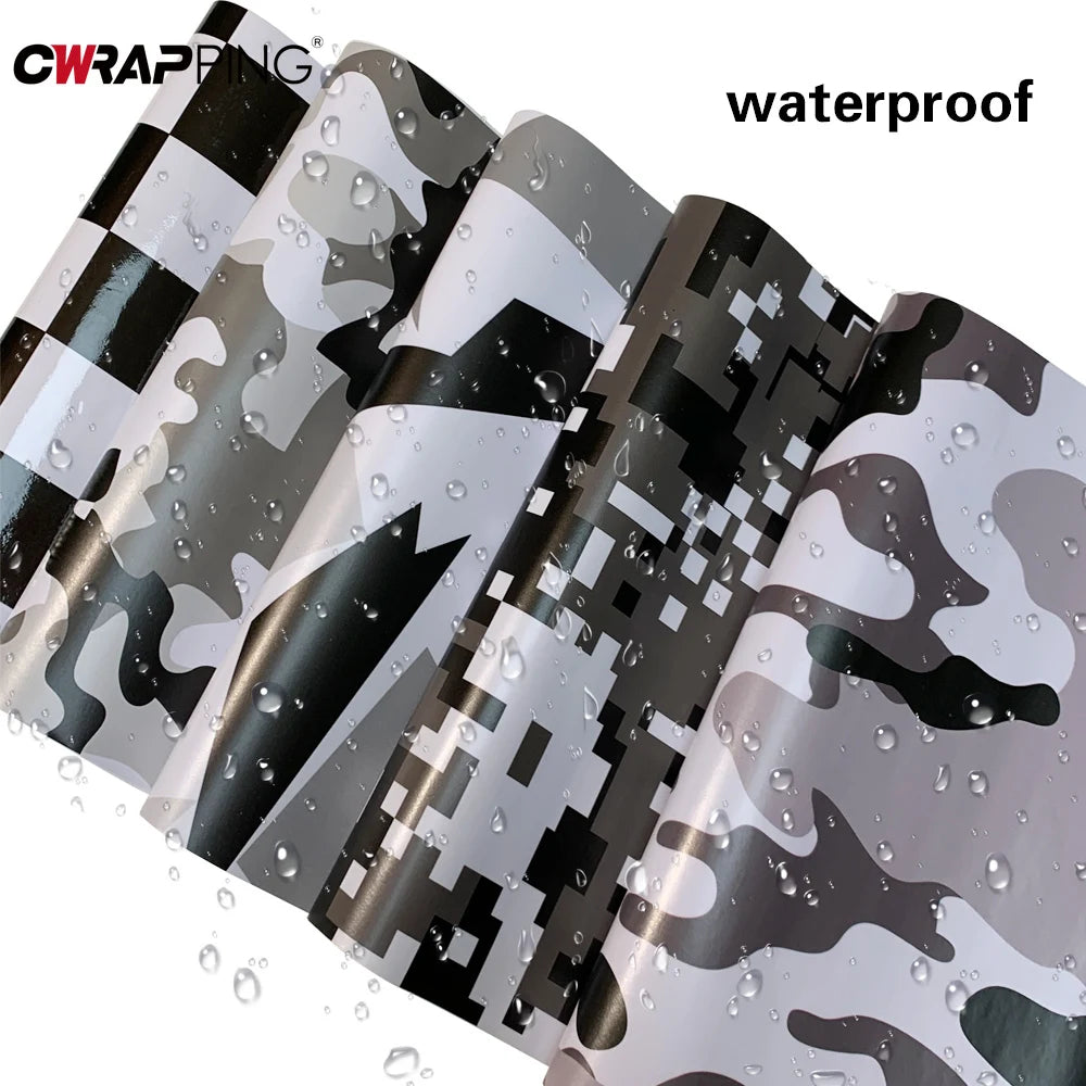 Camo Vinyl Film Car Motorcycle Decal Camouflage Sticker Film Sheet for Car Styling Bike Computer Laptop Scooter Motorcycle DIY