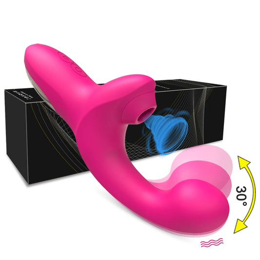 Sucking Vibrator Sex Toys for Women Vibrating Finger Massager with Suction Vibration Clitoral G Spot Stimulation Adult Products
