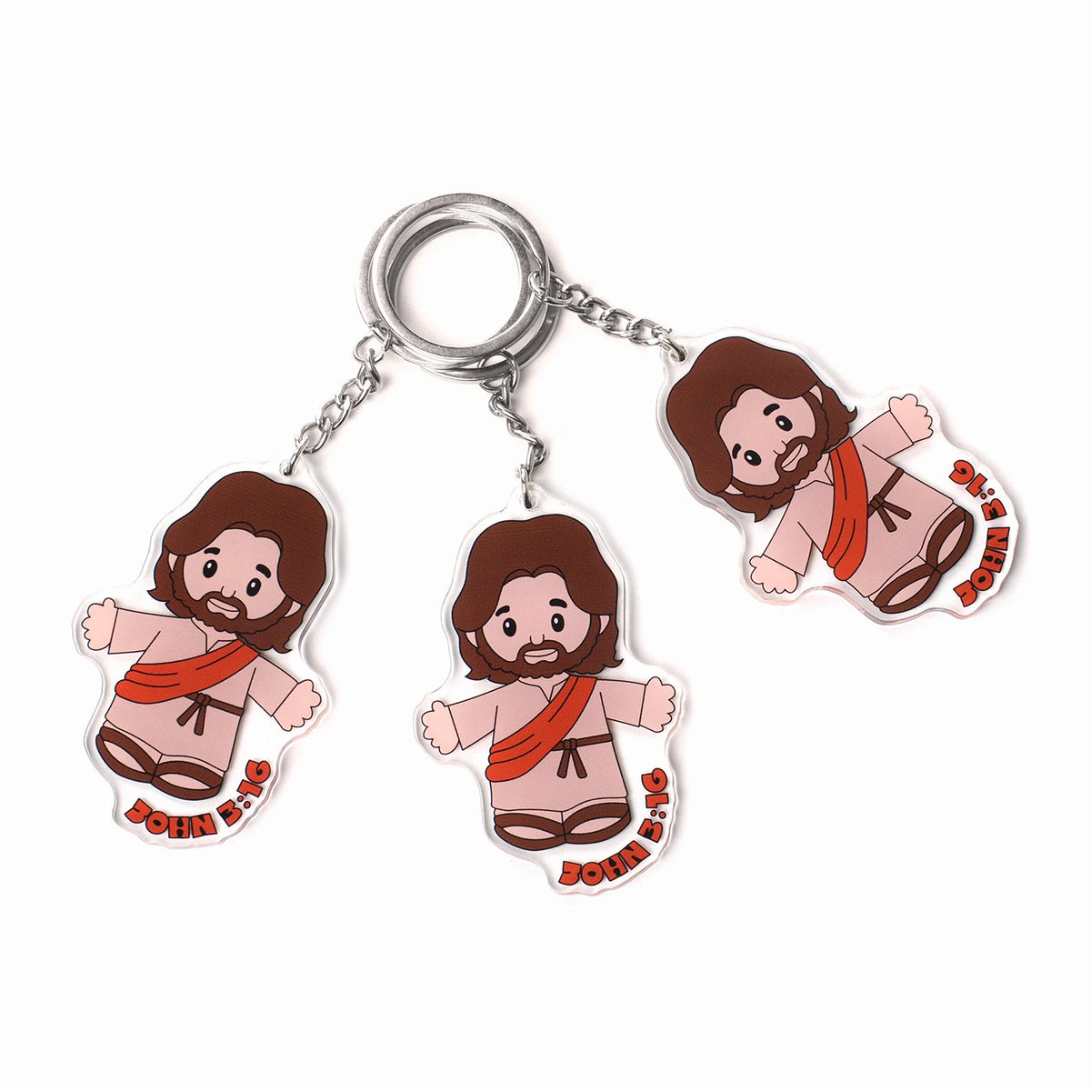 Cartoon Jesus Hug Stuffed Toy with Ornament Keychain Decoration Bedside Sofa Cushion Christmas Gift Soft Plush Doll for Kid Gift