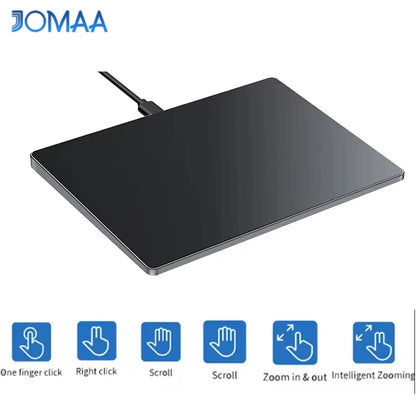 Multi-Touch Trackpad,Ultra Slim Aluminum USB Wired Touchpad Mouse for Windows 10/11 Desktop/Laptop/Notebook Computer PC