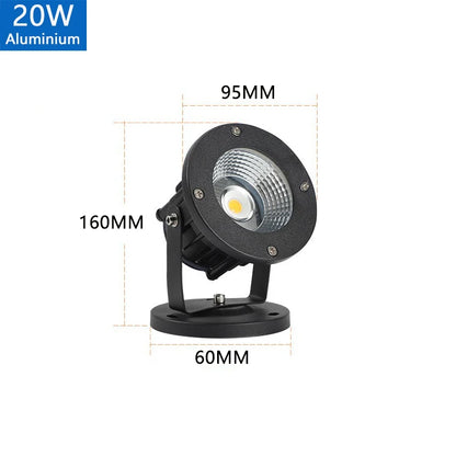 5W 10W 15W Outdoor Waterprof IP65 220V110V12V24V Spike Garden Path Green Spotlights Landscape Garden Warm White LED Lawn Lamp