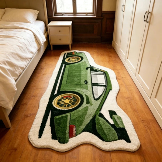 Car Shape Rugs for Bedroom Creativity Bedside Floor Mat Thick Plush Living Room Decoration Washable Carpet Home Fluffy Soft Rug