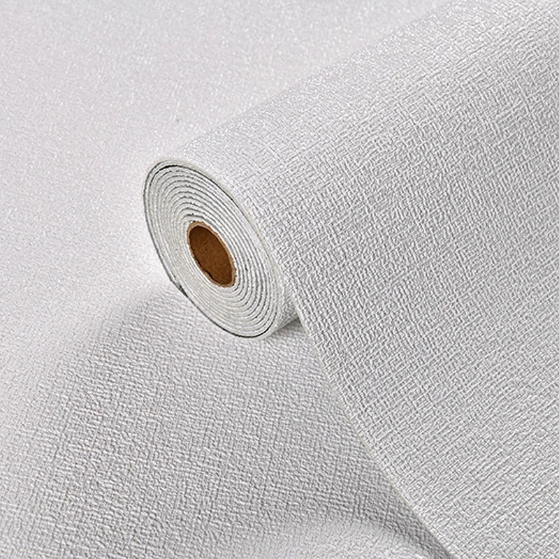 3D Linen Wall Paper Self-Adhesive Bedroom Warm Background Wallpaper Household Decor Waterproof Moisture-Proof Foam Wall Sticker