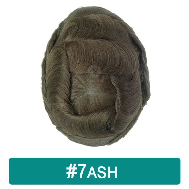 iLace Silk Base Men Toupee Swiss Lace Front 100% Human Hair Natural Hairline Male Capillary Prosthesis Wig Men Hair System