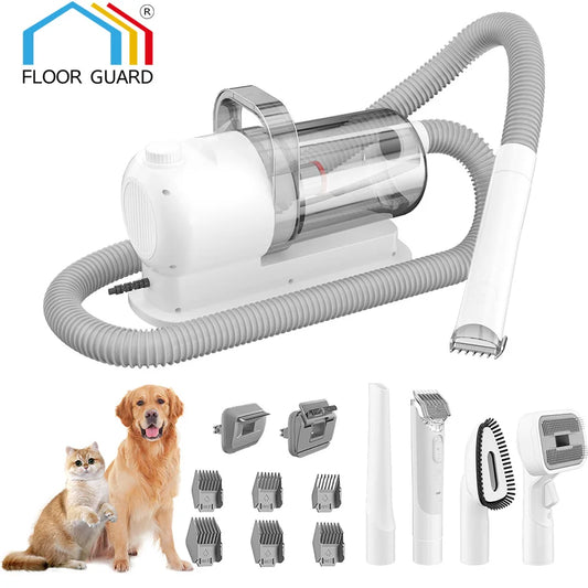 Dog Grooming Vacuum Pet Grooming Kit 2.3L Capacity Larger Pet Hair Dust Cup Dog Brush Vacuum for Pet Hair Vacuum Cleaner 4 IN 1