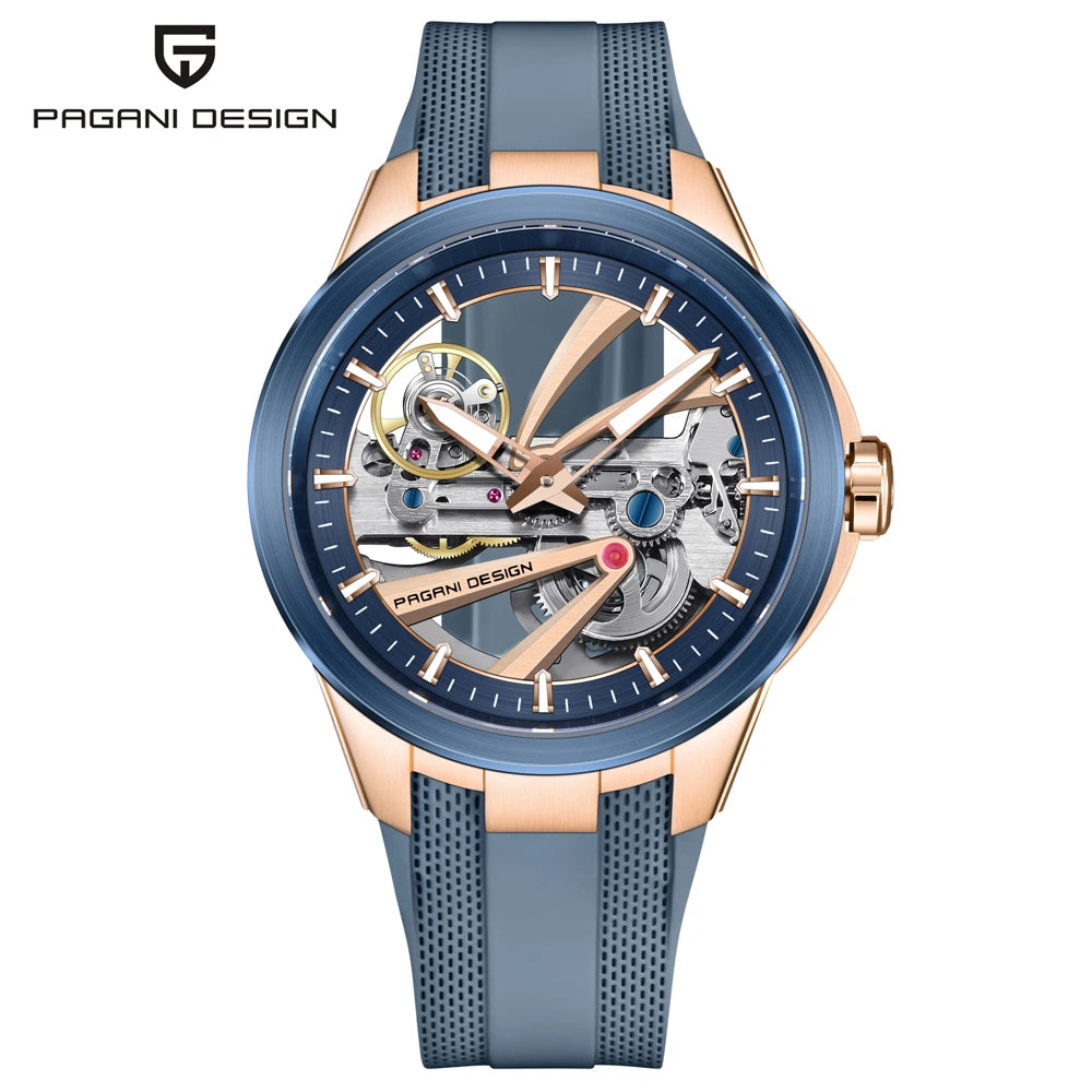 PAGANI DESIGN Hollow Men's Watches 2026 Luxury Tourbillon Mechanical Automatic Watch Men AR Sapphire Waterproof Luminous Clock