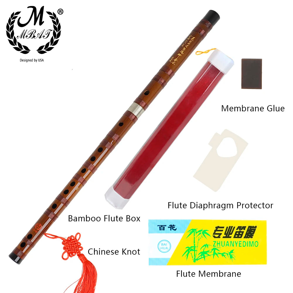 M MBAT Bamboo Flute Professional Woodwind Musical Instruments C D E F G Key High Quality Chinese Dizi Transversal Flauta Whistle