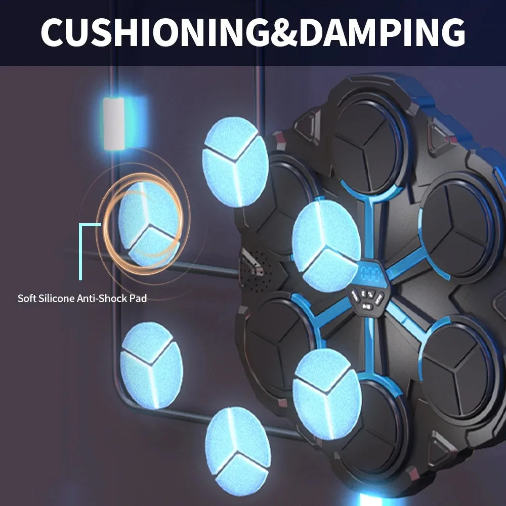 New Smart Bluetooth Music Boxing Machine Sensitive Strike Reaction Wall Target Indoor Sanda Training for Kids Daily Exercise