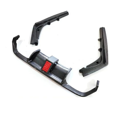 LED Rear Bumper Diffuser Lip PP CAR Accessories For BMW M4 F82 F80 M3 2015-2020