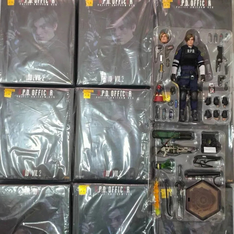 【SHIP IMMEDIATELY】LIMTOYS LiMiNi Resident Evil 2 Series Officer Leon Kennedy Deluxe Version 1/12 Action Figure Gift Toys Collect
