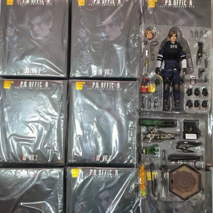 【SHIP IMMEDIATELY】LIMTOYS LiMiNi Resident Evil 2 Series Officer Leon Kennedy Deluxe Version 1/12 Action Figure Gift Toys Collect
