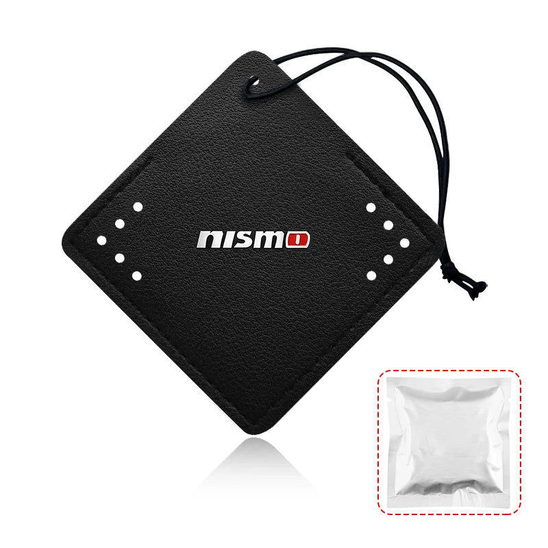 For Nismo Nissan Juke Tiida Teana GTR 350Z 370Z 240SX Car Aromatherapy Diffuser Necklace Fresh Air Suede Pendant 6 Scents