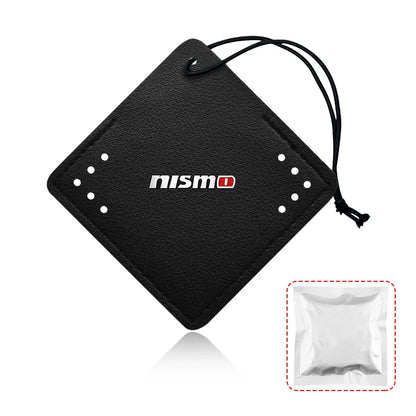 For Nismo Nissan Juke Tiida Teana GTR 350Z 370Z 240SX Car Aromatherapy Diffuser Necklace Fresh Air Suede Pendant 6 Scents