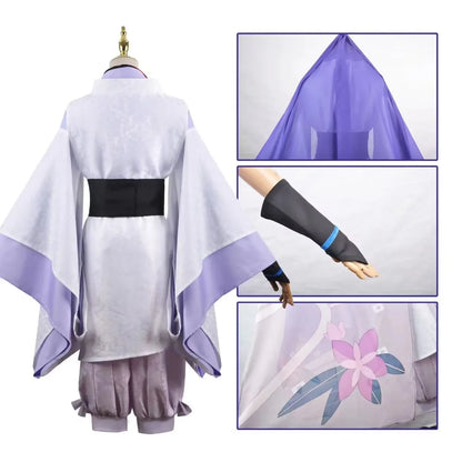 Scaramouche The Wanderer Cosplay Costume  Full Set Headdress Wig  Daily Wear Outfits For Comic Con Halloween
