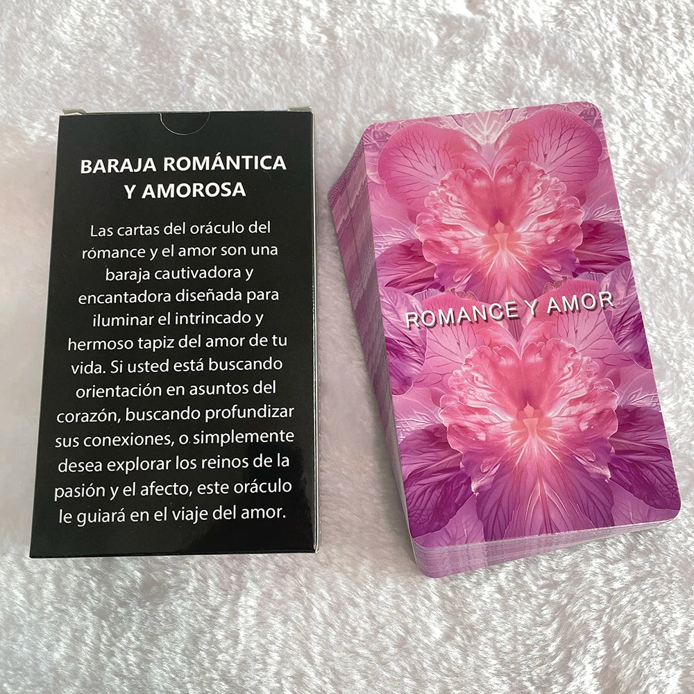 Spanish Love Oracle Cards ,Romance Oracle Cards, Tarot Deck, Fortune Telling Toys, Prophecy Divination Deck, Keywords, 12x7cm