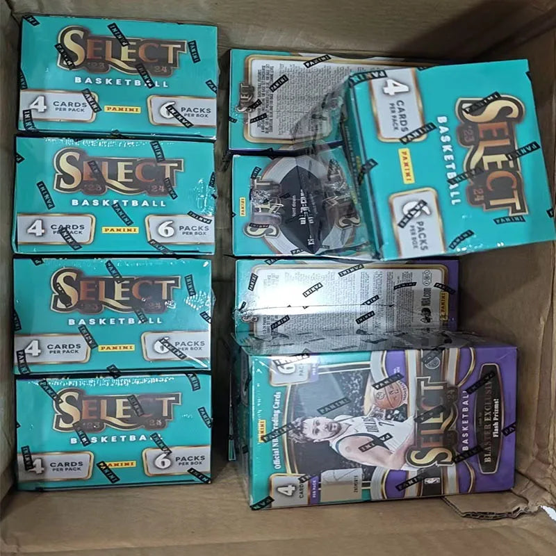 2023-24 Panini Select Basketball Blaster Box Official NBA Trading Cards 6 Packs Flash Prizm Collectible Sports Cards Funs Gift